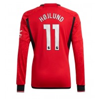 Fotballdrakt Herre Manchester United Rasmus Hojlund #11 Hjemmedrakt 2023-24 Langermet